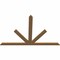 Ekena Millwork Saratoga Timber Gable Bracket, Western Red Cedar, 96"W x 64"H x 1 1/2"D x 5 1/2"F, 16/12 Pitch GBW096X64X0206SAR00SWR - alternate 2
